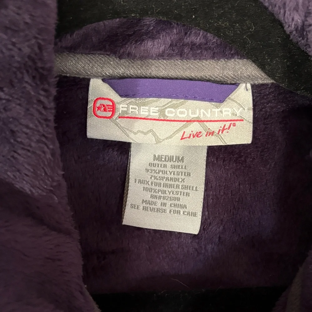 Free Country Women's Purple Jacket -Autumn Winter Outdoor
